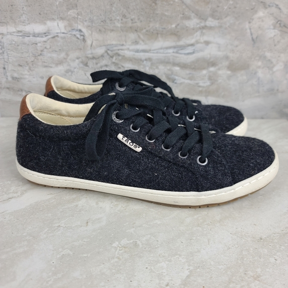 Taos STAR BURST Black Wool Sneakers 7.5 - Picture 2 of 11